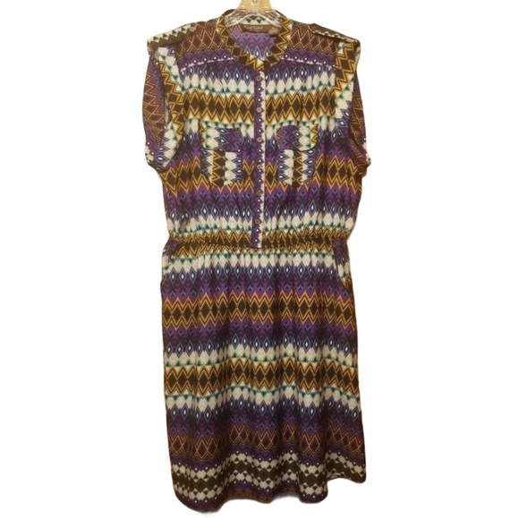 Speed Control | Women's Short Sleeve Geometric Print Dress (Size 3X) - Picture 1 of 8